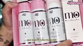 Influencer testing erotic products - Pepper Blend official - Wet line - body oil and others -ASMR
