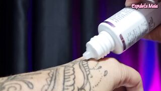 Influencer testing erotic products - Pepper Blend official - Wet line - body oil and others -ASMR