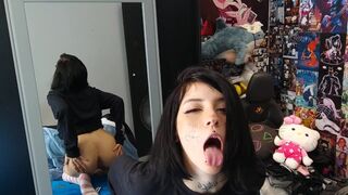 Masturbation in the mirror! Fuck me and fill me with cum until I drip