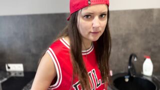 fucked my stepsister hard in her tight ass and cummed on her face