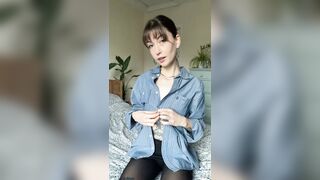 Playful girlfriend strips after your date