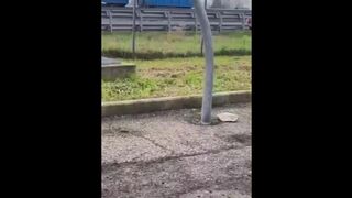 Picked up on the highway I make a stranger CUM!