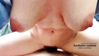 She Rides Until She Cums Hard – Real Couple, No Fake, POV Orgasm!