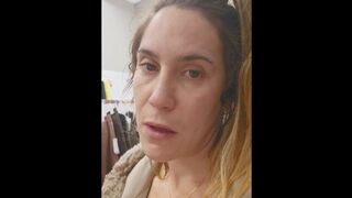 Masturbating and ACCIDENTAL Squirt in Target Changing Room!