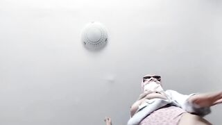 Amateur wife dances naked. Brunette hairy pussy, big tits, big ass.