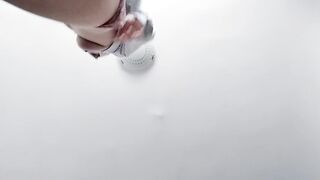 Amateur wife dances naked. Brunette hairy pussy, big tits, big ass.