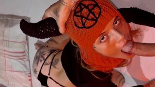 Possessed Demon Girl Gets Fucked and Takes Cum on Face – Mask Ritual Pt. 2