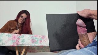 Risky masturbation for a teacher!