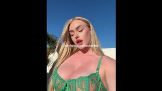 Petite Babe’s Flirty Thong Dare Trends on Insta