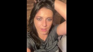 Beautiful MilfyCalla with hungry pussy pee in the toilet, pissing close up