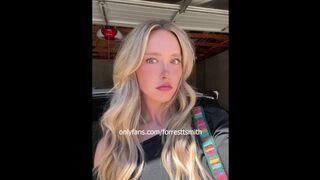 Petite Teen’s Playful Tease in Thong Trends Big