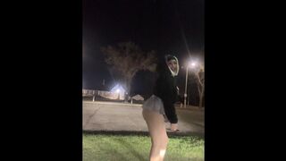 Dogged her out in the parking lot