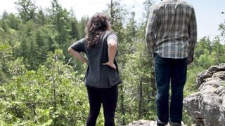 Public Cock Sucking Deep In The Forest - We Almost Got Caught