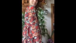 Slow turn, tight dress, and a glimpse of my ass just for you