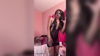 Sexy See Through Black Dress | Petite Ebony Woman | Try On Haul | Natural Body.