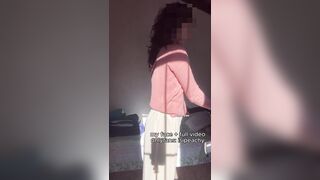 Redhead Strips Her Pants Off While Walking On The Treadmill Like A Tease