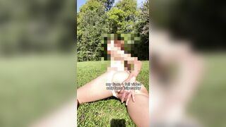 Laying Face Down In The Grass, Legs Spread, Masturbating For You To Fuck Me From Behind