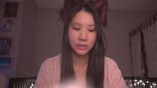 Cute Asian Girl Kitty Cat Cosplay ASMR - read with me onii-chan! - Ezra 9-10
